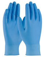 4 MIL INDUSTRIAL GRADE POWDER FREE BLUE NITRILE GLOVES ,MEDIUM
